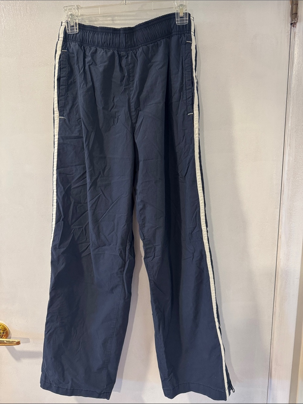 Old Navy Navy Joggers with White Side Stripes